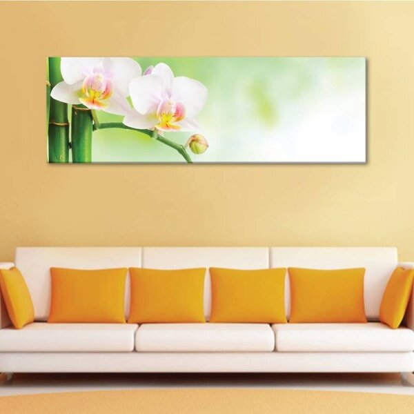 70x40 cm - Spa bambusz orchidea vászonkép