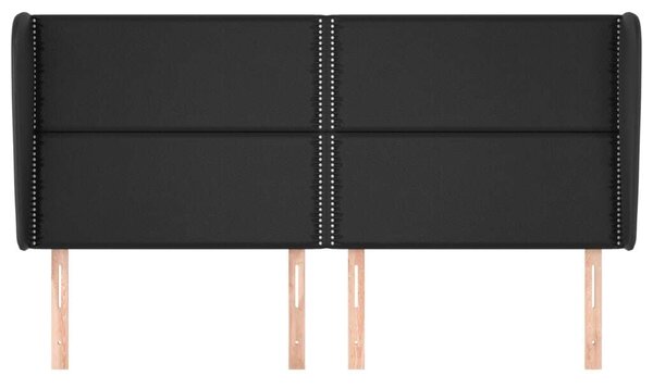 VidaXL Fejtámla - Műbőr - Szárnyakkal - 203x23x118/128cm