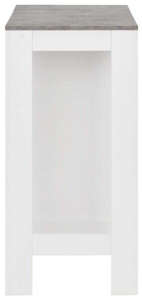 Fehér bárasztal polccal 110 x 50 x 103 cm