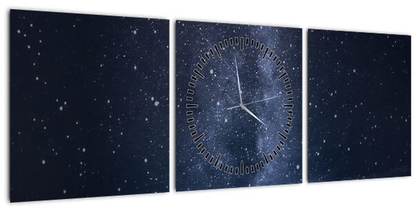 Egy csillagos ég képe (órával) (90x30 cm)