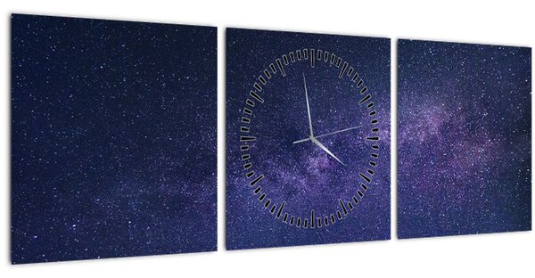Galaxis kép (órával) (90x30 cm)