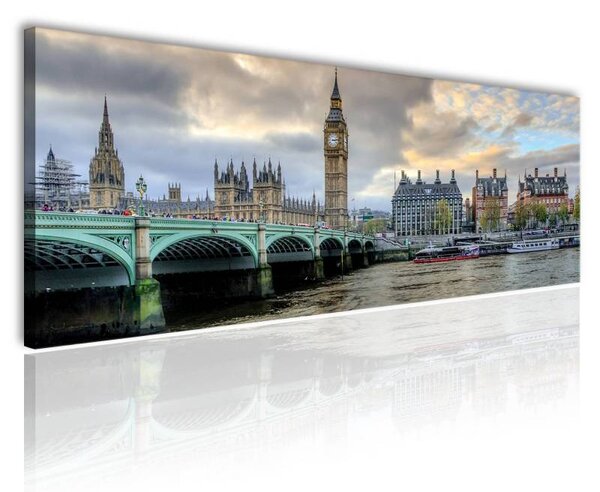 70x40 cm - Esős London vászonkép