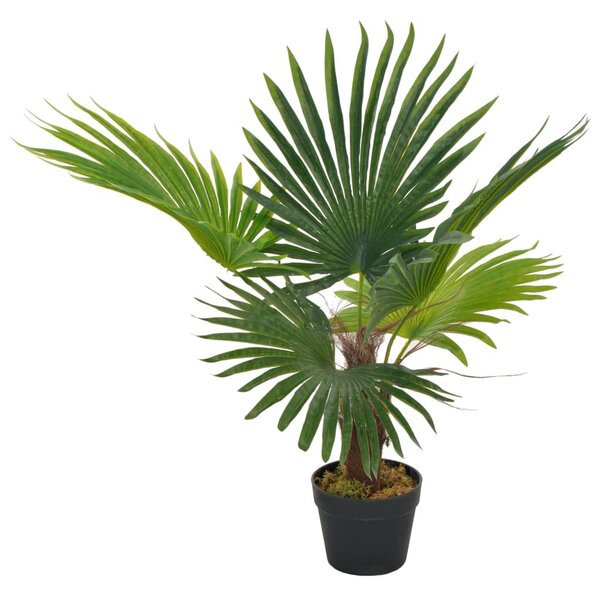Zöld, cserepes műpálma 70 cm