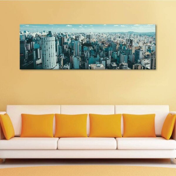70x40 cm - Jó reggelt város vászonkép
