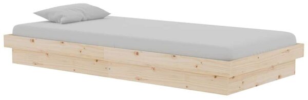 VidaXL tömör fa ágykeret 90 x 190 cm (3FT Single)