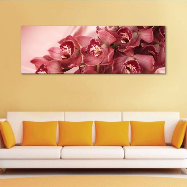 70x40 cm - Orchidea csokor vászonkép