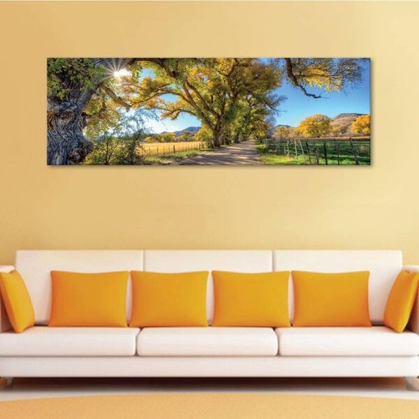 70x40 cm - Út a réten át vászonkép