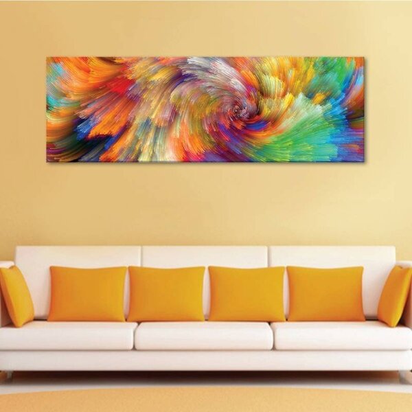 70x40 cm - Színes mix absztrakt vászonkép