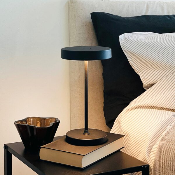 Asztali lámpa Dyberg Larsen, Starlight, dimmable, Fekete, Hálószoba, Fém, Skandináv