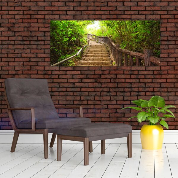 Kép - Lépcsők a természetben (120x50 cm)