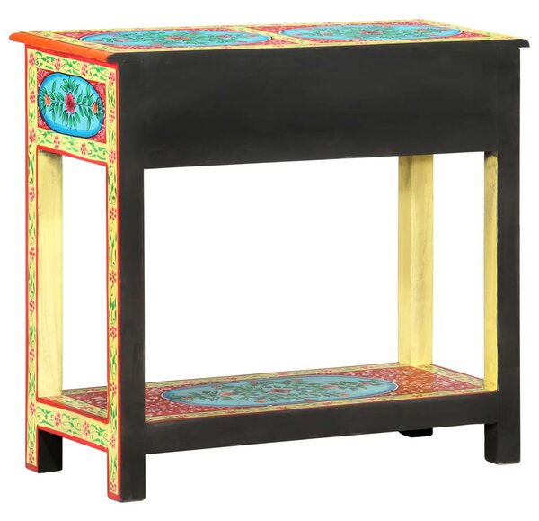 Kézzel festett tömör mangófa tálalóasztal 80 x 35 x 75 cm
