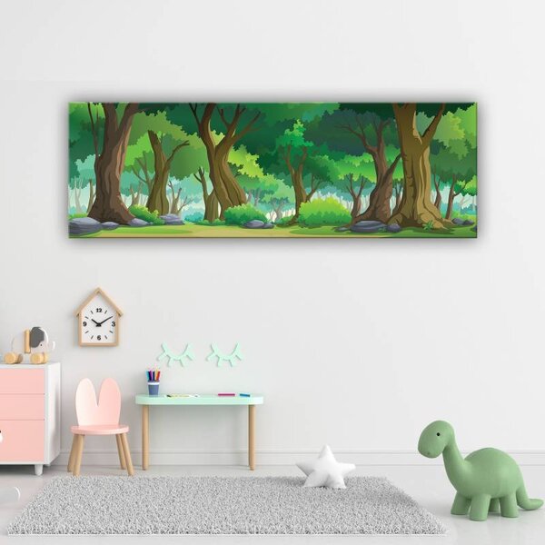 70x40 cm - Mesebeli erdő vászonkép