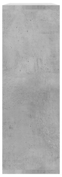 Betonszürke szerelt fa fali polc 104 x 20 x 58,5 cm