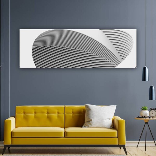 70x40 cm - Absztrakt ívek és rácsok vászonkép