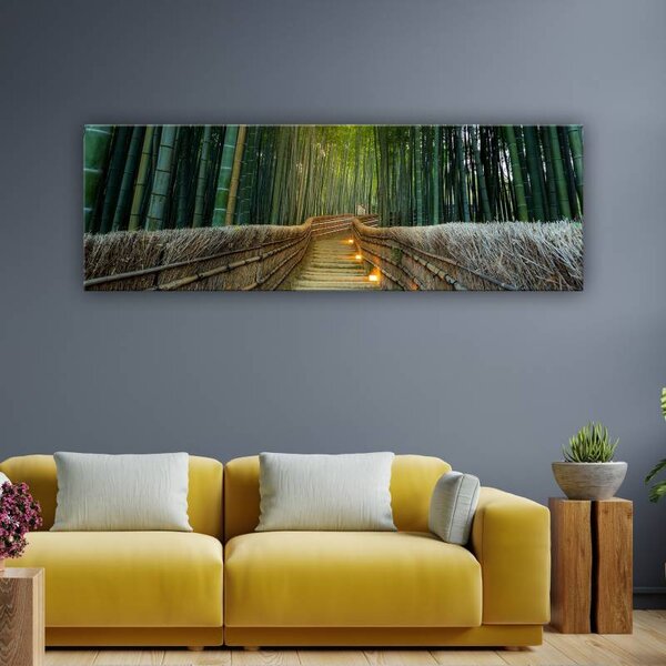 70x40 cm - Arashiyama bambusz erdő vászonkép