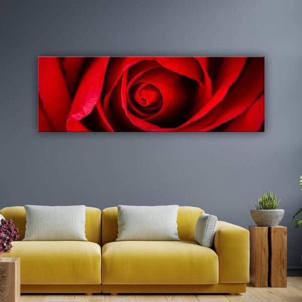 70x40 cm - A vörös rózsa illata vászonkép