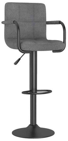 VidaXL Bárszék - 2 db - Szövet - Világosszürke