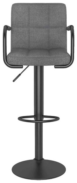VidaXL Bárszék - 2 db - Szövet - Világosszürke