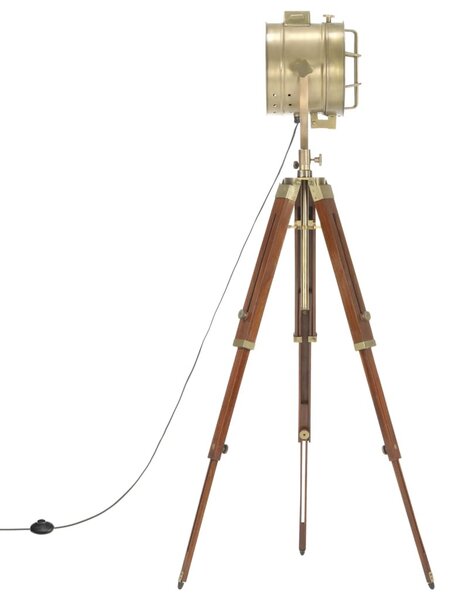 Háromlábú tömör mangófa állólámpa 165 cm