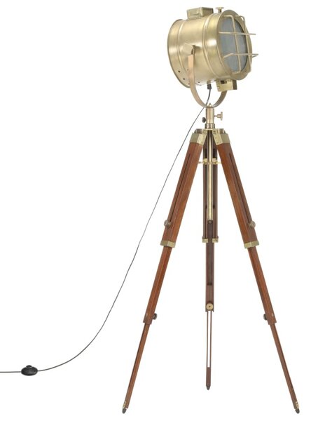Háromlábú tömör mangófa állólámpa 165 cm