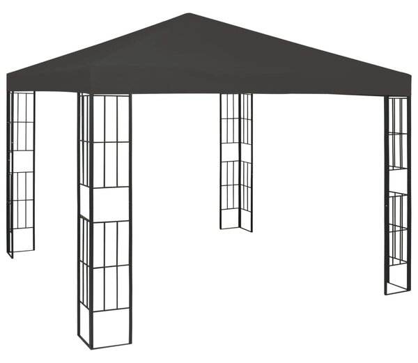 Antracitszürke pavilon 3 x 3 m