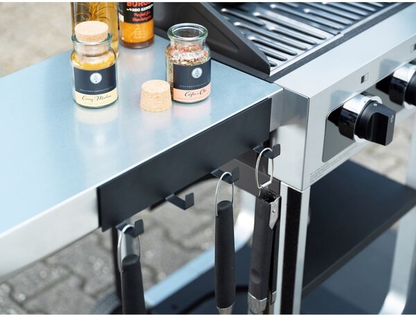 Black Outdoor Kitchen Ima fekete mágnesrúd konyhai eszközökhöz - Wenko