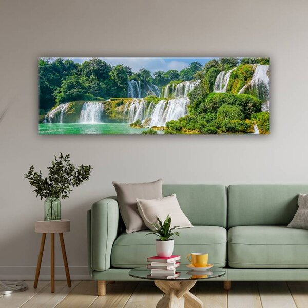 70x40 cm - Kína természetes vízesései vászonkép