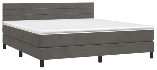 VidaXL Bársony Ágy LED-del - 180x200 cm