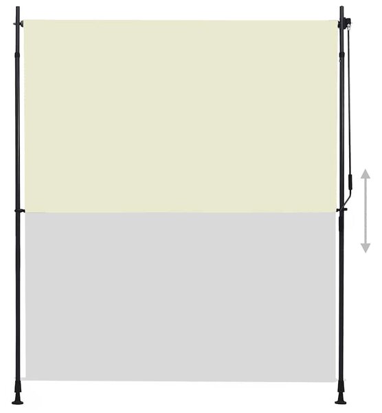 Krémszínű kültéri roló 200 x 270 cm