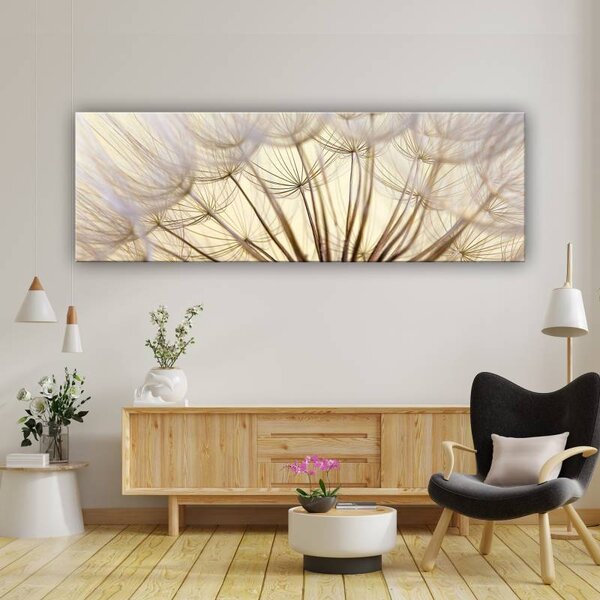 70x40 cm - Pitypang krémszín II vászonkép