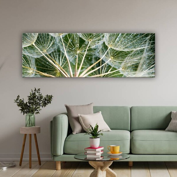 70x40 cm - Pitypang zöldben vászonkép
