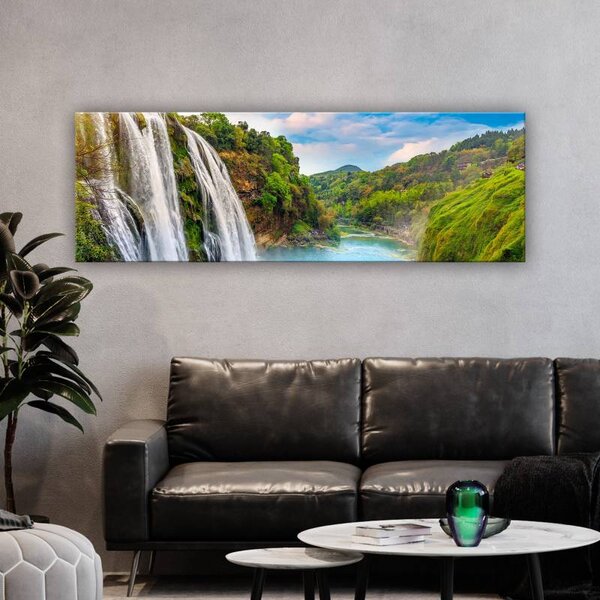 70x40 cm - Kína vízesés vászonkép