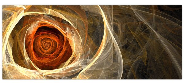 Kép - Absztrakt rózsák tüzes színekben (120x50 cm)