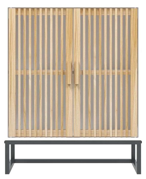 VidaXL Fehér Fa Tálalószekrény - 60x30x75 cm