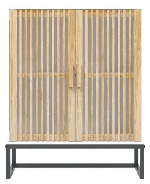 VidaXL Fehér Fa Tálalószekrény - 60x30x75 cm