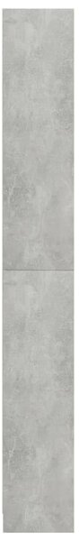 5-szintes betonszürke szerelt fa könyvszekrény 80 x 24 x 175 cm