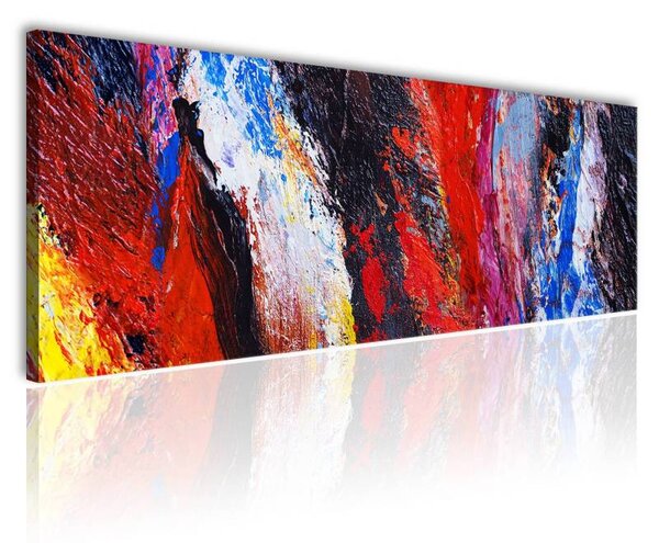 70x40 cm - Absztrakt színkavalkád II vászonkép