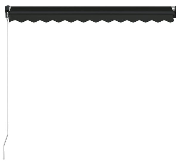 Antracitszürke kézzel behúzható napellenző 350 x 250 cm