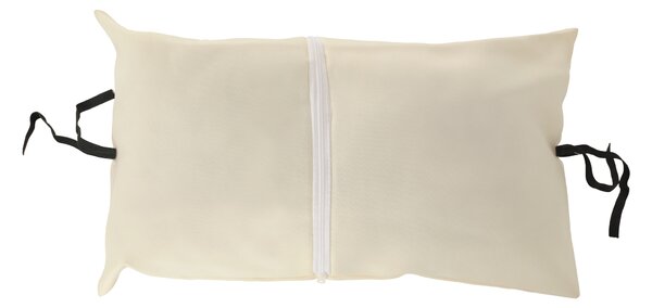 KONDELA Függő fotel, barna / krém, KALEA 2 NEW