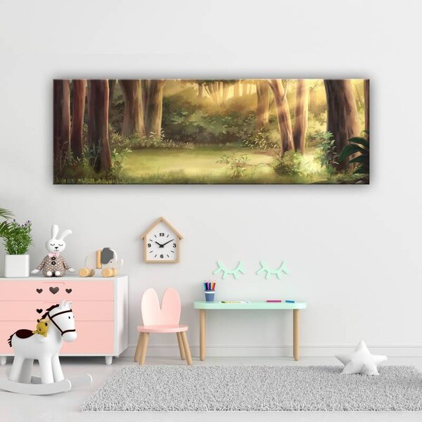 70x40 cm - Mesebeli erdei fények vászonkép