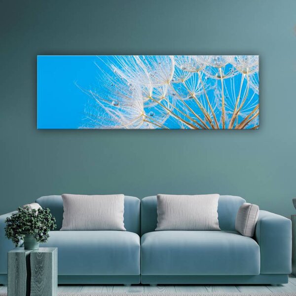 70x40 cm - Kék és Pitypang vászonkép