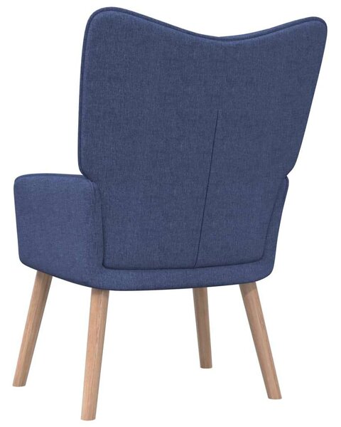 VidaXL kék szövet pihenőfotel