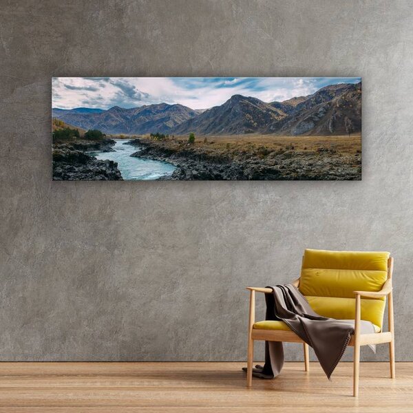 70x40 cm - Patak a hegyek közt vászonkép