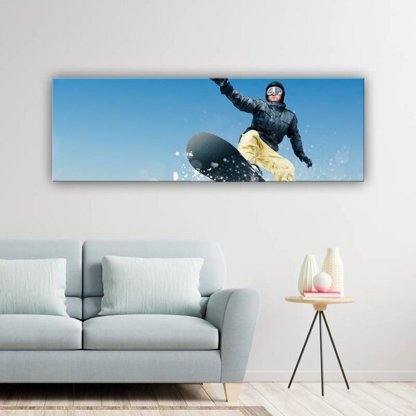 70x40 cm - Snowboarding vászonkép