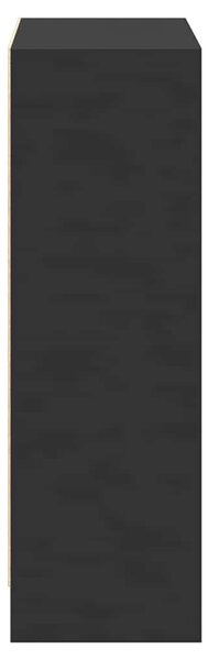 Fekete szerelt fa könyvespolc 60 x 24 x 76 cm