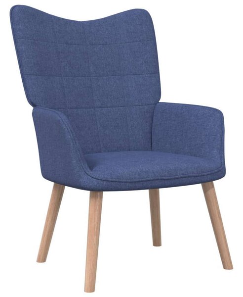 VidaXL kék szövet pihenőfotel