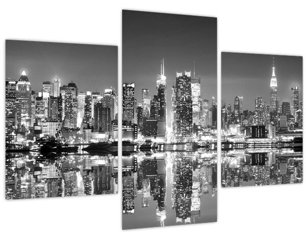 Kép - New York, fekete-fehér (90x60 cm)