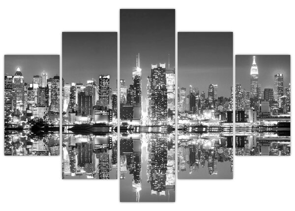 Kép - New York, fekete-fehér (150x105 cm)
