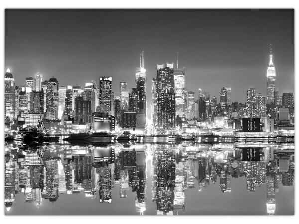 Kép - New York, fekete-fehér (70x50 cm)