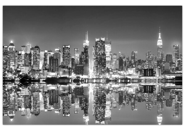 Kép - New York, fekete-fehér (90x60 cm)